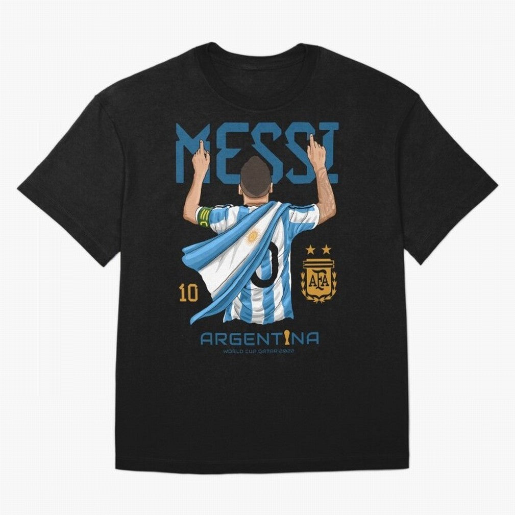 Argentina World Champs Messi Number Classic T-Shirt Fuel Global Football Passion for FIFA World Cup 2026, Capturing CR7 and Messi, Spain, Football History, Final Match Energy, Crowd Noise and Once in a Lifetime Moments; Built for Supporters Chasing