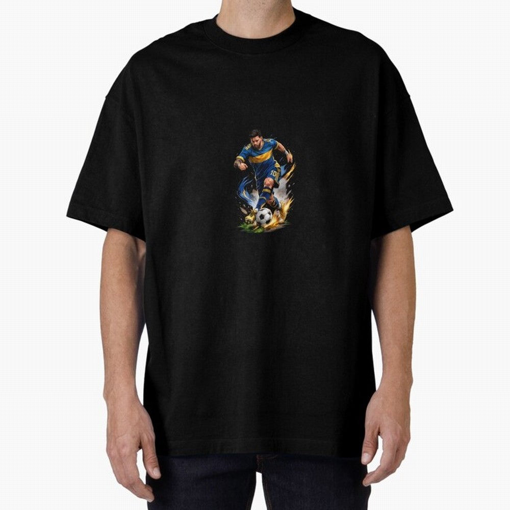 The Great Footballer Oversized T-Shirt Treasure Global Football Passion for FIFA World Cup 2026 Group Stage, Featuring Mbappe and Neymar, Portugal, Supporter Pride, Iconic Celebrations, Legendary Names and Global Match Day Energy; Great for