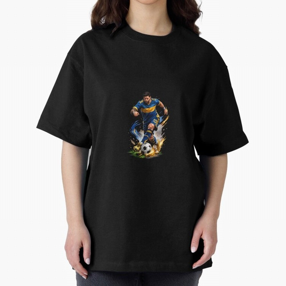 The Great Footballer Oversized T-Shirt Treasure Global Football Passion for FIFA World Cup 2026 Group Stage, Featuring Mbappe and Neymar, Portugal, Supporter Pride, Iconic Celebrations, Legendary Names and Global Match Day Energy; Great for