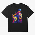 Lionel Messi and Foster child Wpap Art Classic T-Shirt Make Game Day About FIFA World Cup 2026 Group Stage for Fans of Neymar, Haaland and Cristiano Ronaldo and Argentina, France and Brazil, Bringing Stadium Memories, Football Loyalty,