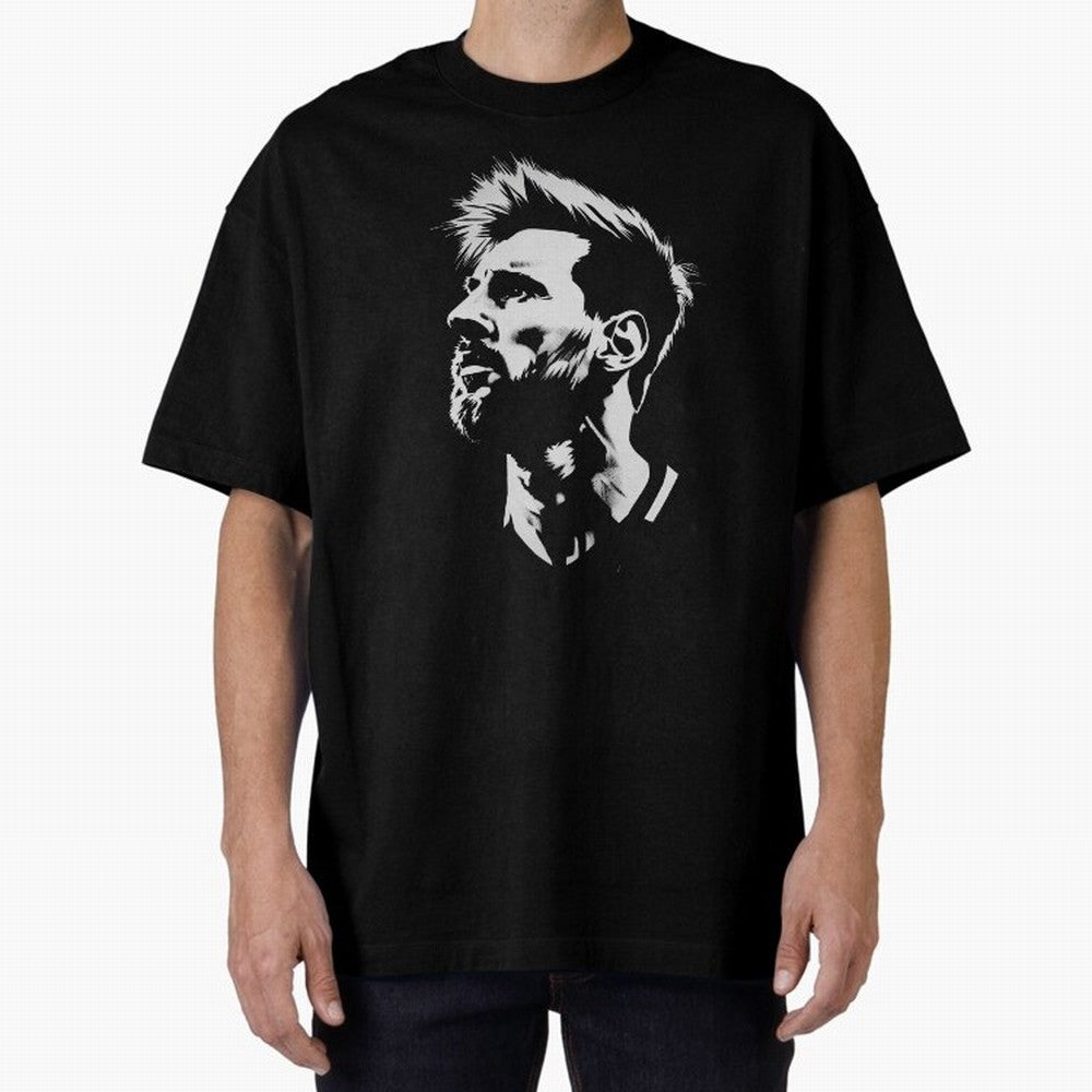 Messi Stencil Graphic poster design Classic T-Shirt Bring a Vintage Feel to the FIFA World Cup 2026 Journey through Messi Highlights, Netherlands Pride, Sports Nostalgia, International Competition, Famous Players and Unforgettable Victories; Great