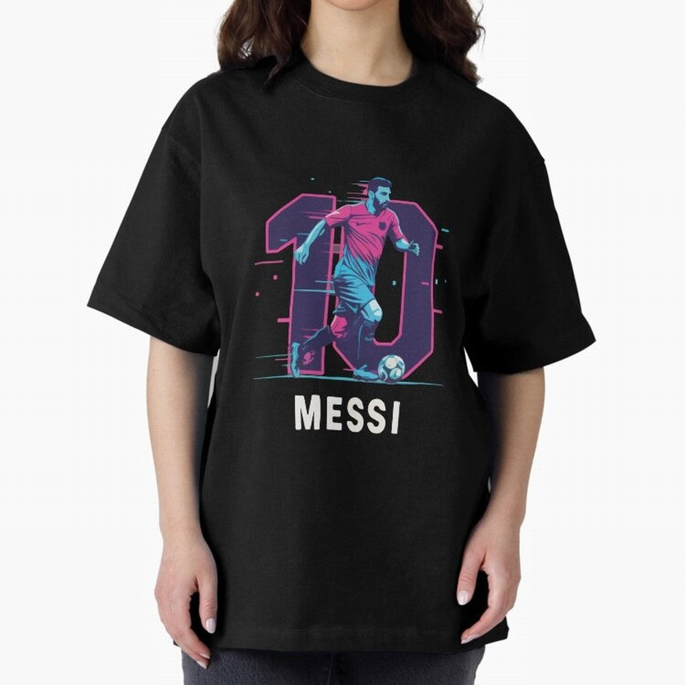 Messi 10 GOAT Oversized T-Shirt Bring Stadium Energy to the FIFA World Cup 2026 Group Stage Journey through Messi, CR7 and Mbappe Highlights, Germany Pride, Champion Mindset, Group Stage Buzz, Knockout Tension and Passionate Fan Culture; Great for