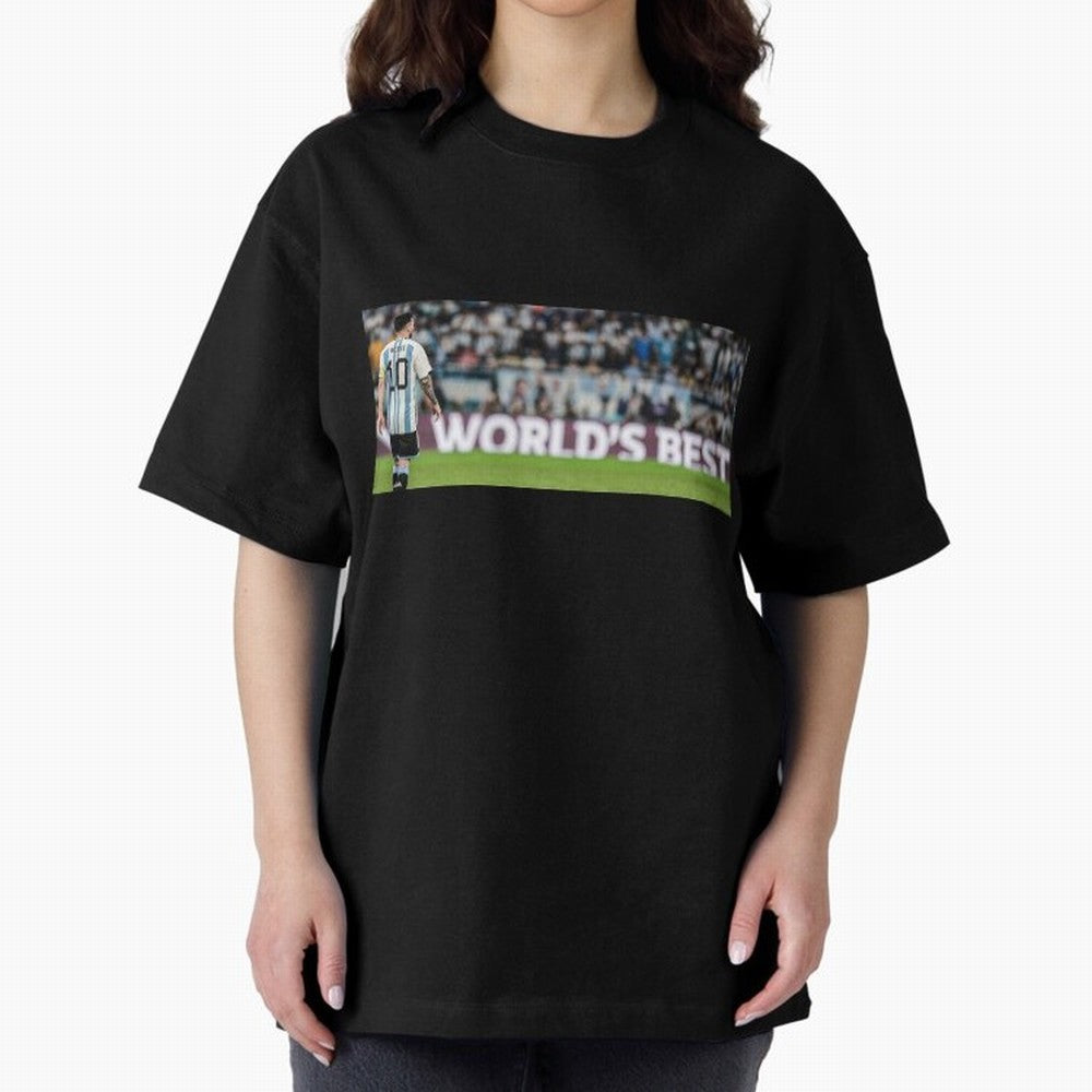 Argentina Leo Messi world best picture Oversized T-Shirt Feel the Roar of Match Day Hype around FIFA World Cup 2026 USA Canada Mexico, Messi, Neymar and Mbappe, Argentina, France and Brazil, Vintage Soccer Flavor, Modern Football Stars, National