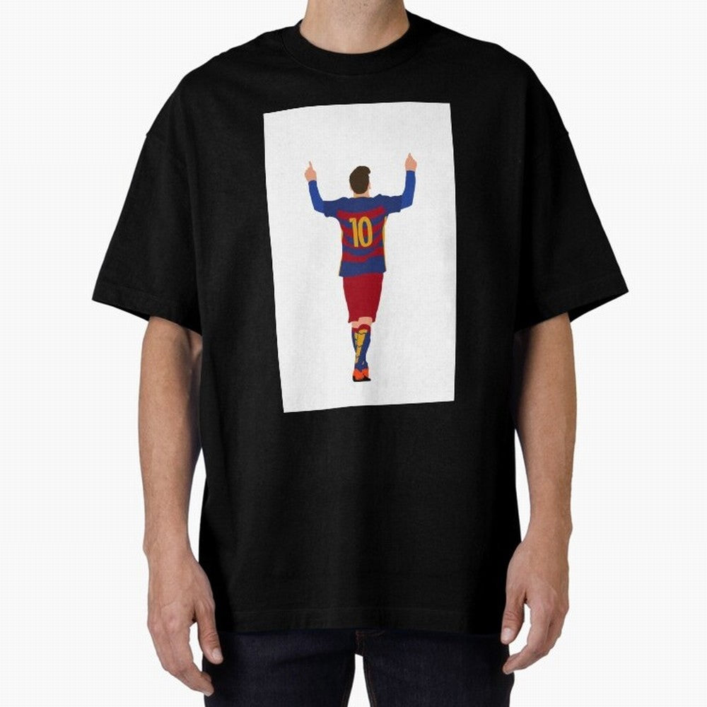 Lionel Messi - FC Barcelona Essential T-Shirt Experience Match Day Hype around FIFA World Cup 2026 Group Stage, Messi, Neymar and Mbappe, Germany, Sports Nostalgia, International Competition, Famous Players and Unforgettable Victories; Ideal for