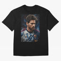 Argentina World Champs Messi Number Oversized T-Shirt Show Support during the FIFA World Cup 2026 Journey through Haaland Highlights, Argentina and Brazil Pride, Vintage Soccer Flavor, Modern Football Stars, National Flags and Final Night Emotion;