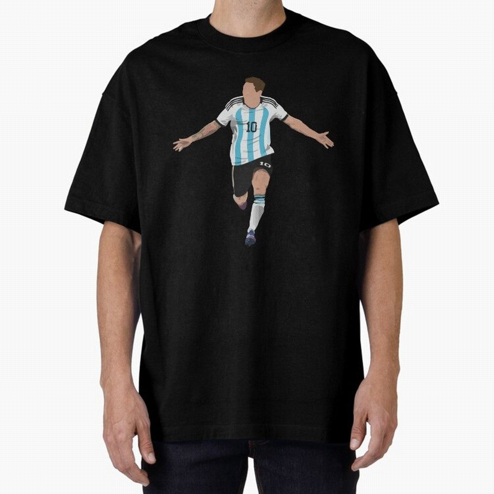 Messi Goal World Cup 2022 Oversized T-Shirt Fuel Your Fan Pride for FIFA World Cup 2026 Spirit, Celebrating England, France and Netherlands, Messi, Global Supporter Spirit, Legendary Goals, National Colors and Tournament Celebration; Made for