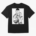 Lionel Messi white and black art Oversized T-Shirt Represent the Passion of Match Day Hype around FIFA World Cup 2026 Group Stage, CR7 and Messi, Argentina, Game Day Rituals, Football Legends, Country Pride and the Road to the Final; Created for