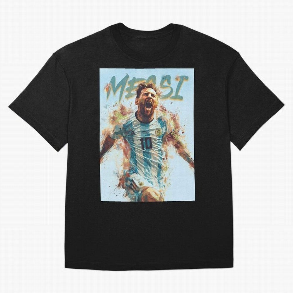 Argentina World Champs Messi Number Oversized T-Shirt Stand Out with Spirit from FIFA World Cup 2026 Group Stage Spirit, Centered on Brazil, Portugal and Argentina, Neymar, Soccer Culture, Superstar Moments, National Team Dreams and Competitive
