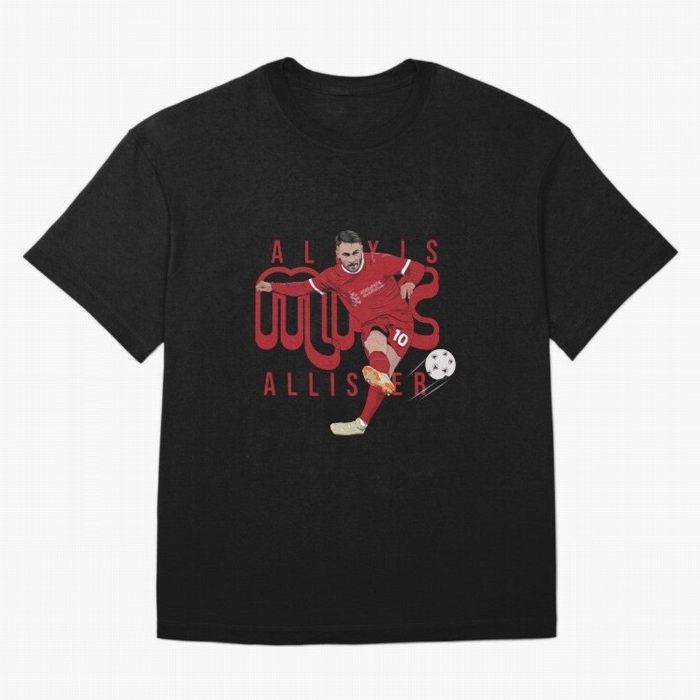 Alexis Mac Allister Liverpool Classic T-Shirt Create FIFA World Cup 2026 Centered on Messi, CR7 and Mbappe, Portugal Energy, Football Festival Excitement, Trophy Ambitions, Country Rivalries and Star Player Buzz; Created for Match Day Parties,