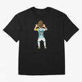 Cartoon Illustration Messi vs Netherlands World Cup Qatar 2022 Oversized T-Shirt Fuel the Hype around Match Day Hype around FIFA World Cup 2026, Neymar, Argentina, Match Day Excitement, Supporter Culture, Golden Goals and Global Football Passion;