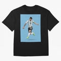 Leo Classic T-Shirt Capture Stadium Memories from FIFA World Cup 2026 Group Stage Spirit, Featuring England and Germany, Messi and Cristiano Ronaldo, Football Festival Excitement, Trophy Ambitions, Country Rivalries and Star Player Buzz; Created