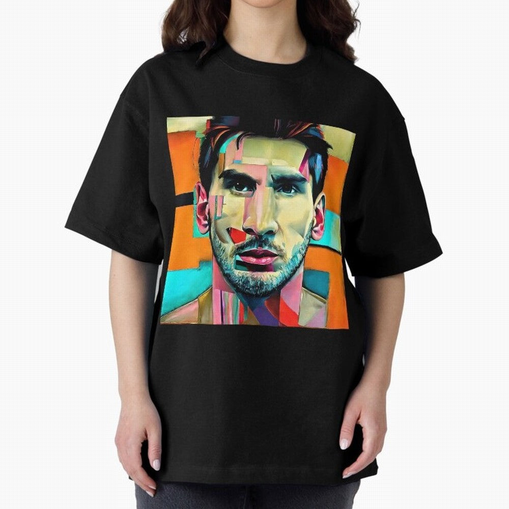 Messi on modern art Classic T-Shirt Honor Champions and Dreams in Match Day Hype around FIFA World Cup 2026 Group Stage, CR7 and Messi, Portugal, Spain and Germany, Stadium Chants, National Pride, Trophy Dreams and Unforgettable Football Memories;
