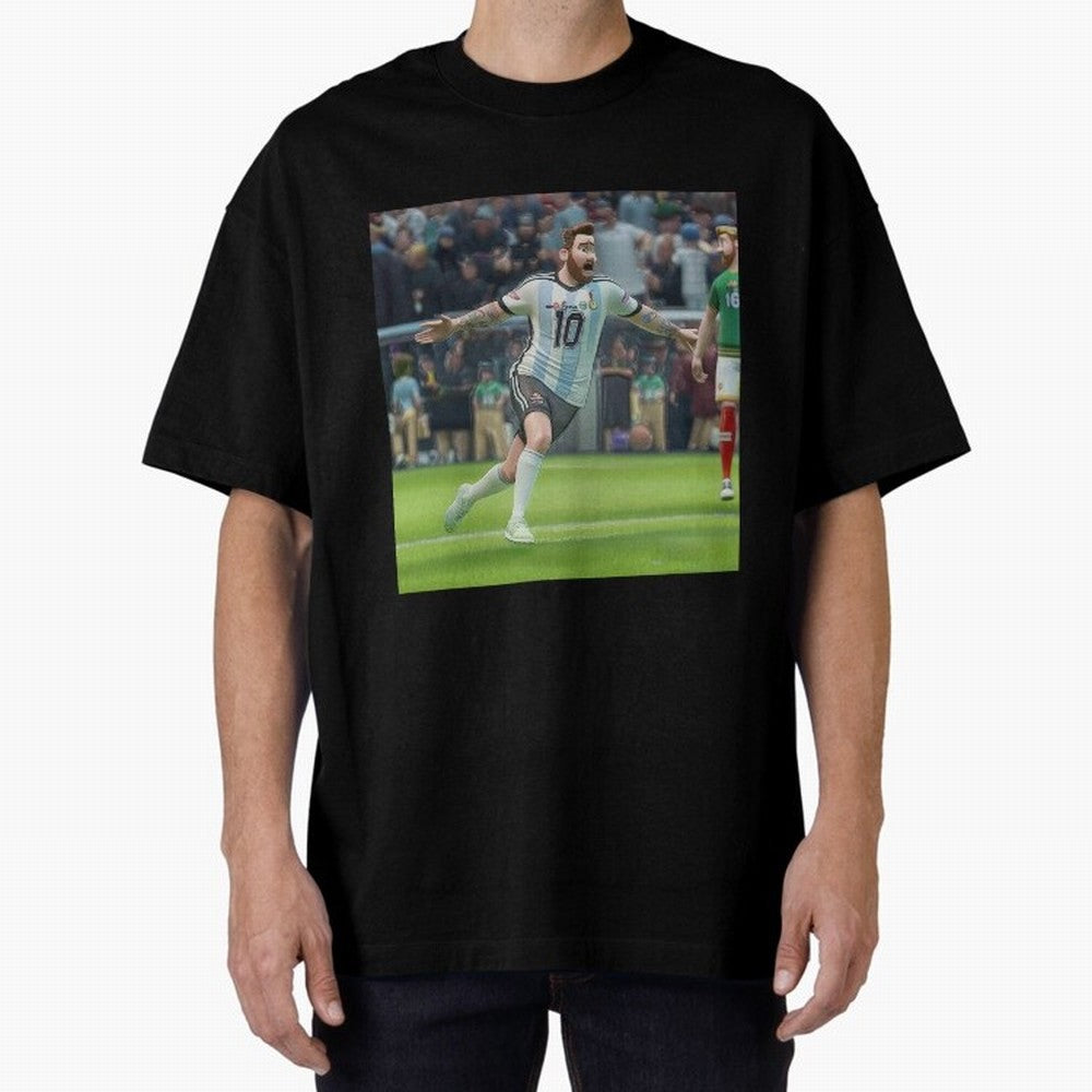 Lionel Messi caricature Classic T-Shirt Follow the Final Road of the FIFA World Cup 2026 Journey through Neymar Highlights, Spain Pride, Goal Celebration Energy, Supporter Heritage, Football Icons and Worldwide Tournament Joy; Great for Watch