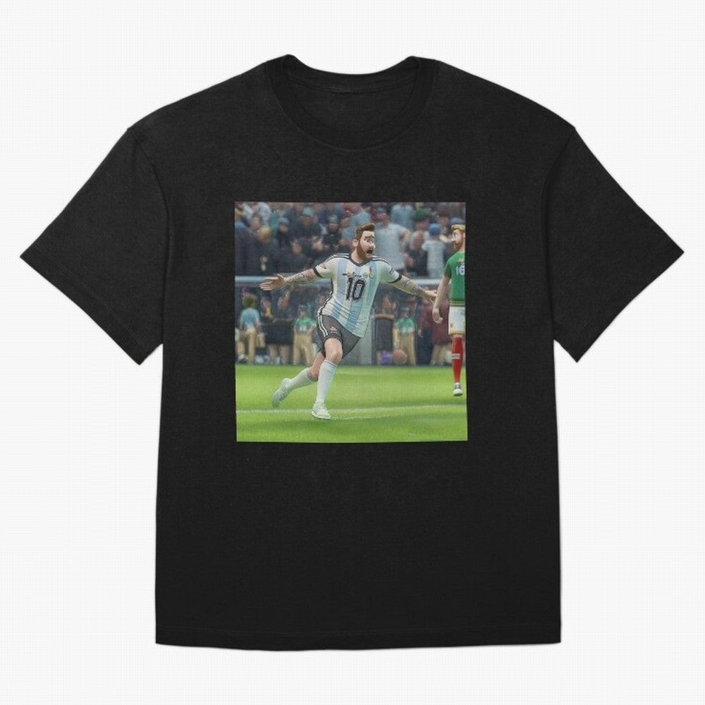 Lionel Messi caricature Classic T-Shirt Follow the Final Road of the FIFA World Cup 2026 Journey through Neymar Highlights, Spain Pride, Goal Celebration Energy, Supporter Heritage, Football Icons and Worldwide Tournament Joy; Great for Watch