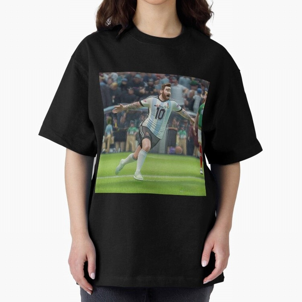 Lionel Messi caricature Classic T-Shirt Follow the Final Road of the FIFA World Cup 2026 Journey through Neymar Highlights, Spain Pride, Goal Celebration Energy, Supporter Heritage, Football Icons and Worldwide Tournament Joy; Great for Watch