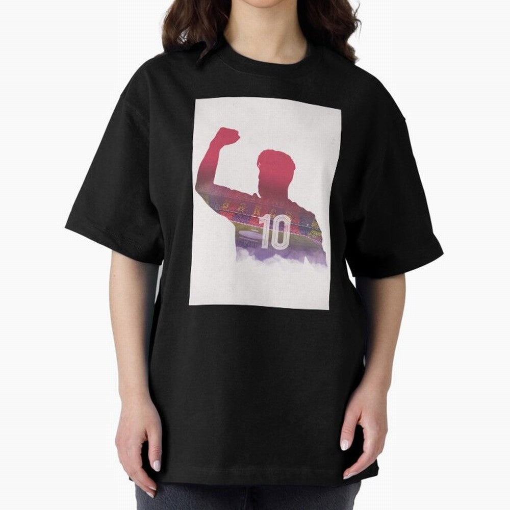 Lionel Messi Artwork Oversized T-Shirt Celebrate Rivalries and Pride in FIFA World Cup 2026 USA Canada Mexico Connected to Mbappe and Neymar, Spain Energy, Stadium Chants, National Pride, Trophy Dreams and Unforgettable Football Memories; Ideal for