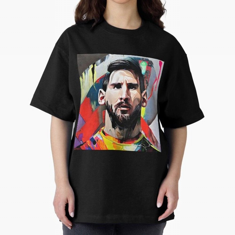 Billboard with Messi Boxy T-Shirt Carry the Colors and Pride of FIFA World Cup 2026 USA Canada Mexico Made for Mbappe and Neymar, Germany Energy, Worldwide Fan Energy, Dramatic Goals, Stadium Lights and Championship Celebrations; Perfect for Fans,