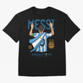 The King Leo Messi Legend Oversized T-Shirt Represent the Passion of Match Day Hype around FIFA World Cup 2026, Mbappe and Neymar, France and Portugal, Stadium Memories, Football Loyalty, International Chants and Championship Tradition; Ideal for