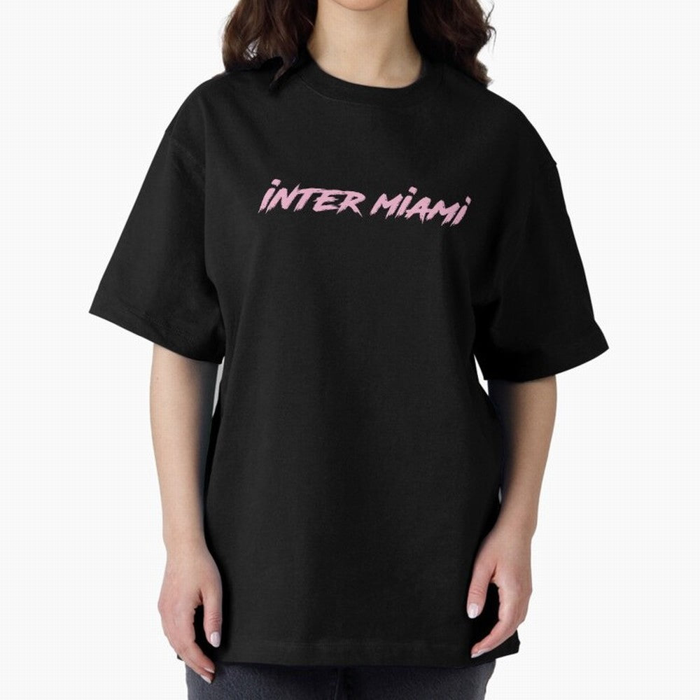 inter miami Oversized T-Shirt Keep the Match Day Mood of the FIFA World Cup 2026 Journey through Mbappe and Neymar Highlights, Spain Pride, Football History, Final Match Energy, Crowd Noise and Once in a Lifetime Moments; Great for Supporters Who