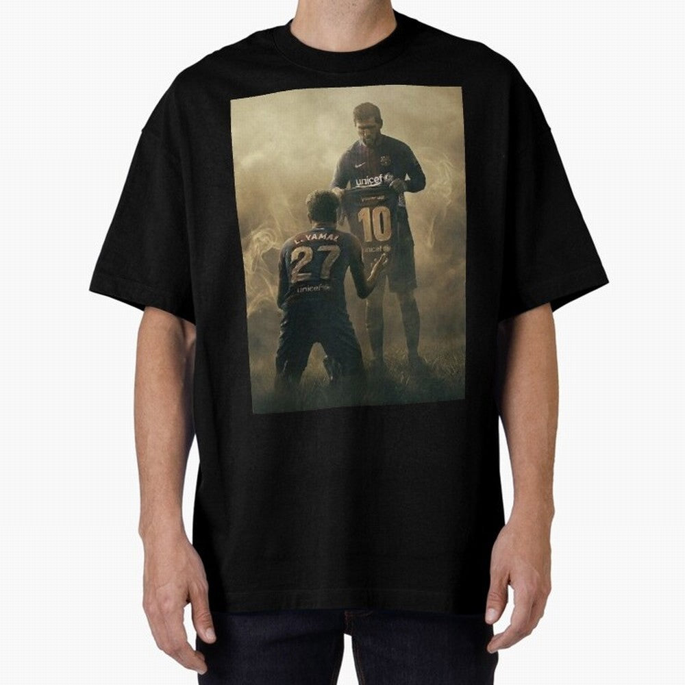 messi giving kamin yamal his shirt iconic design Classic T-Shirt Feel the Trophy Chase of Global Football Passion for FIFA World Cup 2026 USA Canada Mexico, with Neymar, Haaland and Cristiano Ronaldo, England and Germany, Champion Mindset, Group