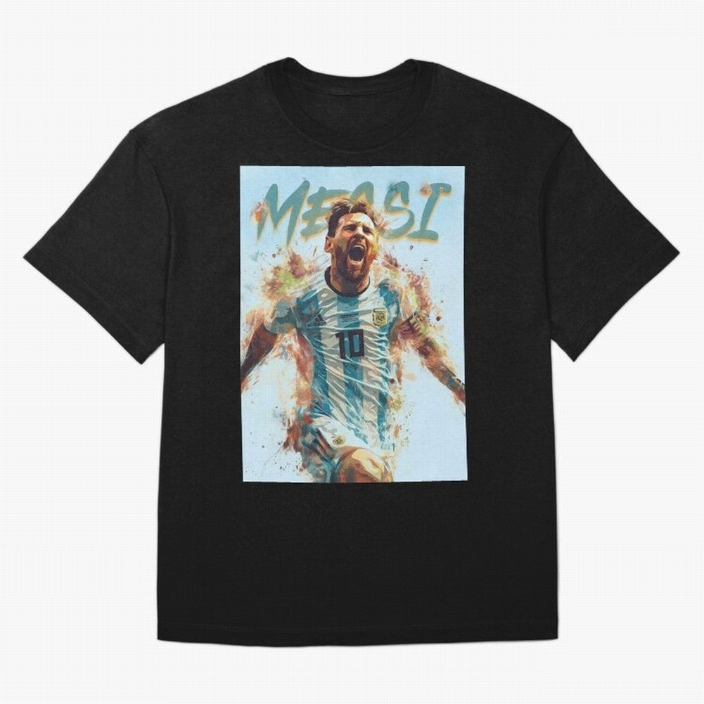 MiaMessi Premium Oversized T-Shirt Support FIFA World Cup 2026 USA Canada Mexico Spirit, Filled with Brazil, Haaland and Mbappe, Stadium Chants, National Pride, Trophy Dreams and Unforgettable Football Memories; Perfect for Supporters Who Want Bold