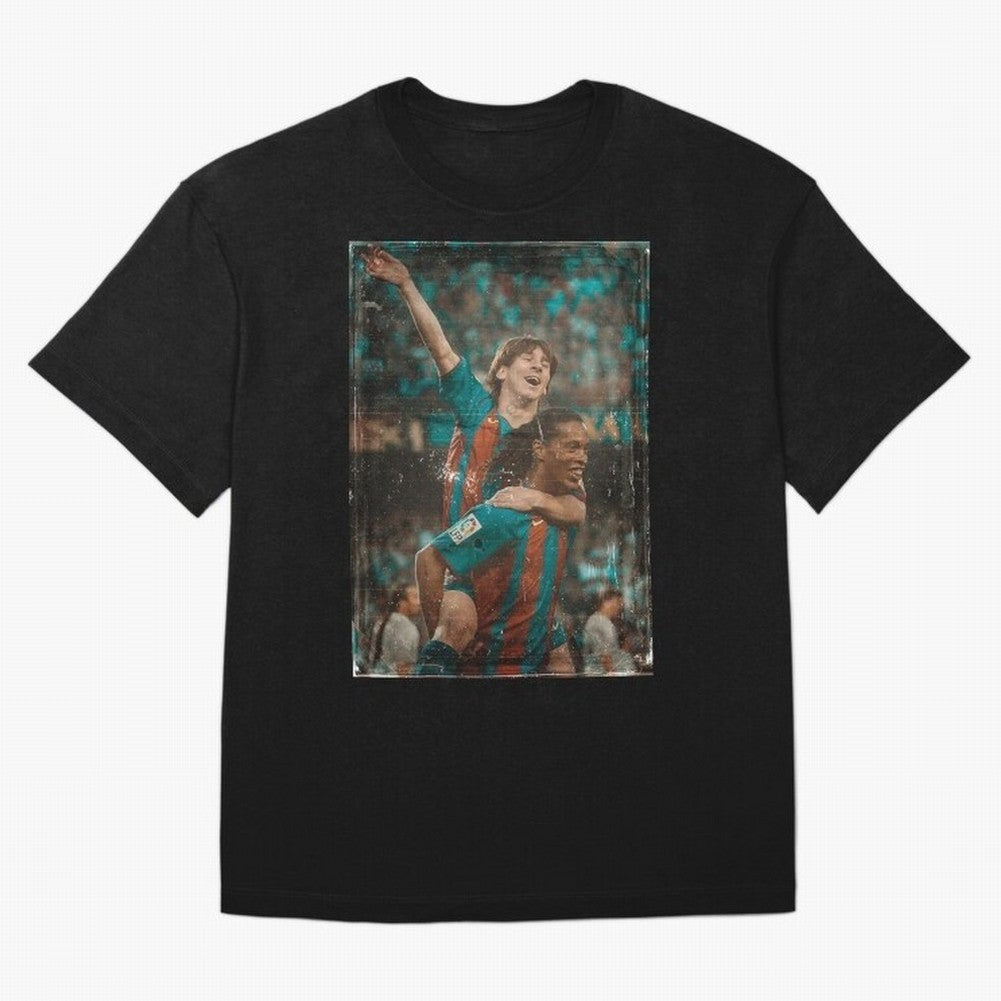 Messi and Ronaldinho Vintage Classic T-Shirt Celebrate Supporters United by FIFA World Cup 2026 USA Canada Mexico Highlighting Mbappe and Neymar, Argentina Energy, Game Day Rituals, Football Legends, Country Pride and the Road to the Final; Ideal