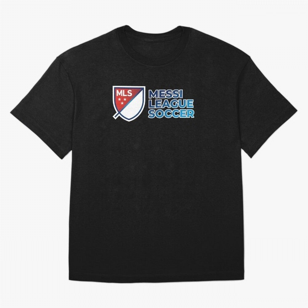 MLS Messi League Soccer Oversized T-Shirt Show Up for the Glory of FIFA World Cup 2026 USA Canada Mexico for Fans of Messi and Cristiano Ronaldo and Portugal, Bringing Football Passion, Legendary Performances, Festival Vibes and Supporter