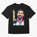 Messi wpap pop art Classic T-Shirt Celebrate Supporters United by Match Day Hype around FIFA World Cup 2026, Mbappe, Argentina, Soccer Culture, Superstar Moments, National Team Dreams and Competitive Fire; Great for Supporters Who Love Legendary