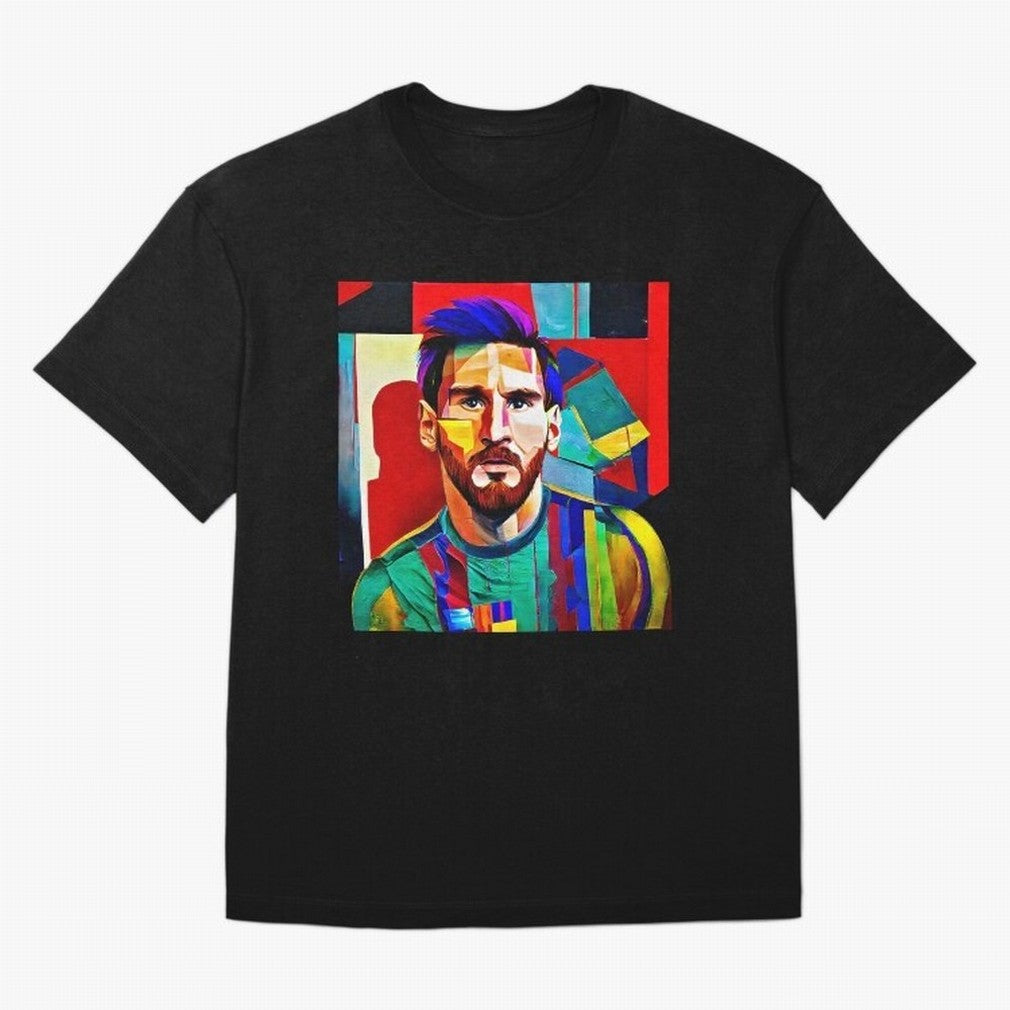 digital image of Messi Oversized T-Shirt Make Every Match About FIFA World Cup 2026 Group Stage Spirit, Celebrating Brazil, Portugal and Argentina, Messi and Cristiano Ronaldo, Goal Celebration Energy, Supporter Heritage, Football Icons and