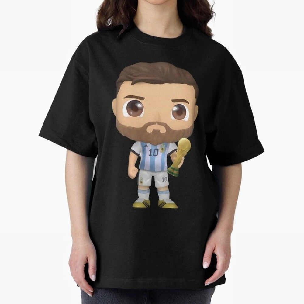 Messi_Champion Oversized T-Shirt Turn Every Weekend Toward FIFA World Cup 2026 Connected to Mbappe, Spain Energy, Stadium Chants, National Pride, Trophy Dreams and Unforgettable Football Memories; Created for Match Day Parties, Soccer Gifts, Fan