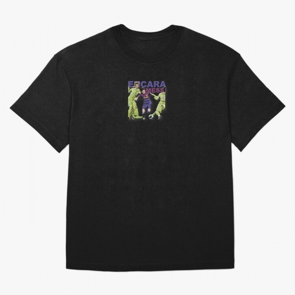 Barcelona 'Encara Messi' Design Oversized T-Shirt Honor Champions and Dreams in the FIFA World Cup 2026 Group Stage Journey through Cristiano Ronaldo Highlights, France and Portugal Pride, Championship Spirit, Famous Goals, Roaring Crowds and