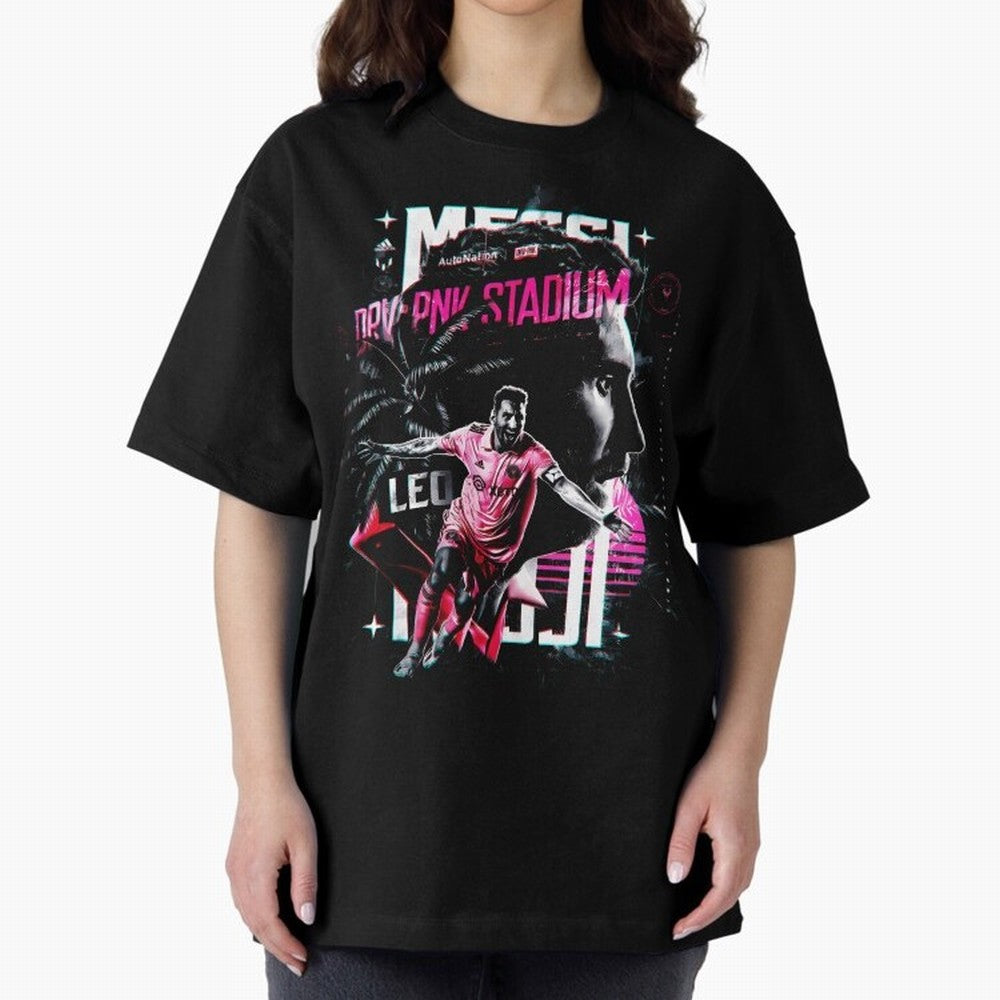 The King Leo Messi Legend Oversized T-Shirt Turn Every Weekend Toward Match Day Hype around FIFA World Cup 2026 USA Canada Mexico, Mbappe, Argentina, Football History, Final Match Energy, Crowd Noise and Once in a Lifetime Moments; Built for