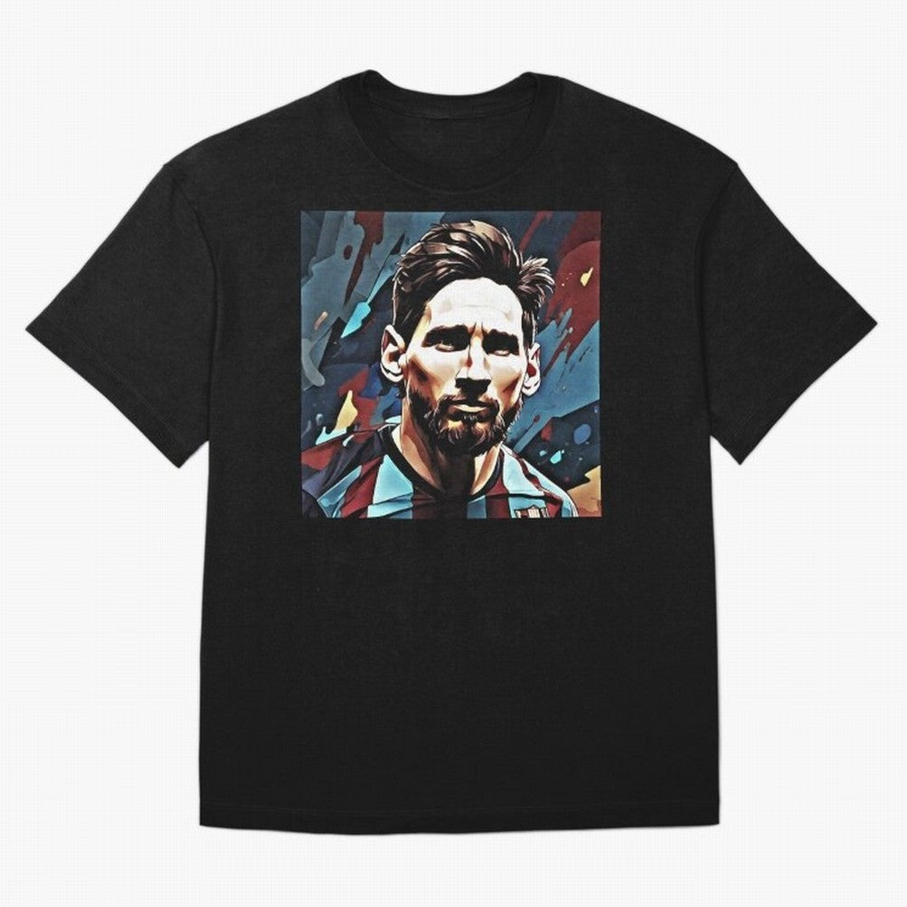 The King Leo Messi Legend Oversized T-Shirt Support Match Day Hype around FIFA World Cup 2026 USA Canada Mexico, Neymar, Haaland and Cristiano Ronaldo, Brazil, Portugal and Argentina, Worldwide Fan Energy, Dramatic Goals, Stadium Lights and