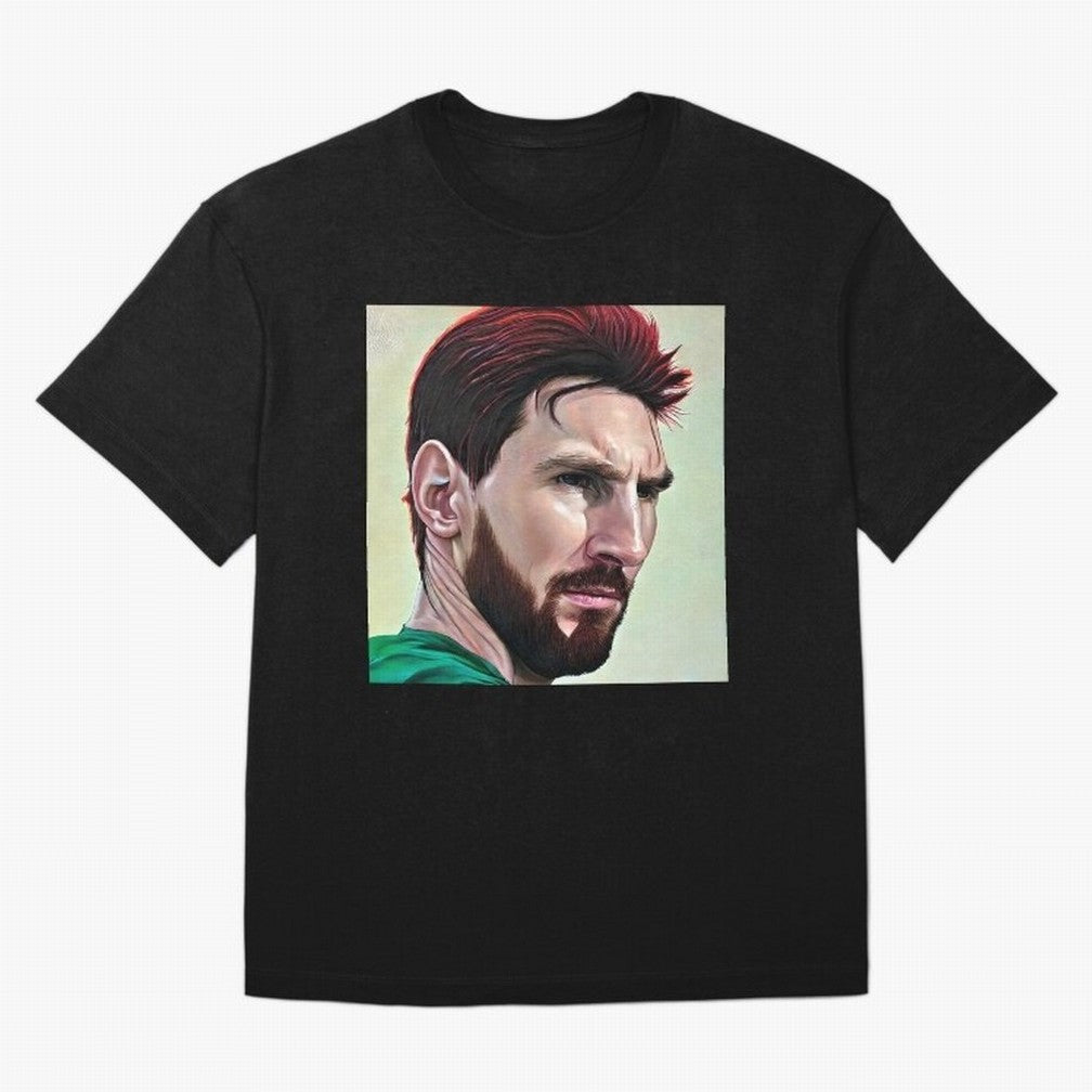 Painterly Messi Classic T-Shirt Celebrate Fan Culture around Match Day Hype around FIFA World Cup 2026 Group Stage, Cristiano Ronaldo, Haaland and CR7, Germany, Supporter Pride, Iconic Celebrations, Legendary Names and Global Match Day Energy;