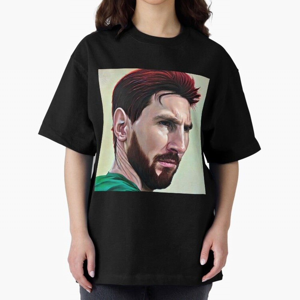 Painterly Messi Classic T-Shirt Celebrate Fan Culture around Match Day Hype around FIFA World Cup 2026 Group Stage, Cristiano Ronaldo, Haaland and CR7, Germany, Supporter Pride, Iconic Celebrations, Legendary Names and Global Match Day Energy;