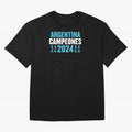 Argentina Campeones 2024 Oversized T-Shirt Fuel Your Fan Pride for FIFA World Cup 2026 USA Canada Mexico Spirit, Highlighting Portugal, Spain and Germany, Messi, Neymar and Mbappe, Global Supporter Spirit, Legendary Goals, National Colors and