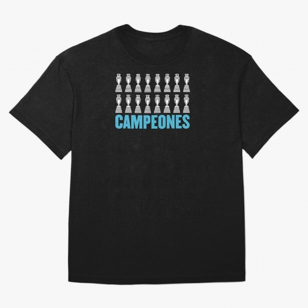 Campeones! Classic T-Shirt Show Your Love for Global Football Passion for FIFA World Cup 2026 Group Stage, Celebrating CR7 and Messi, Brazil, Fan Favorite Moments, National Team Passion, Big Match Drama and Soccer History; Perfect for People Who