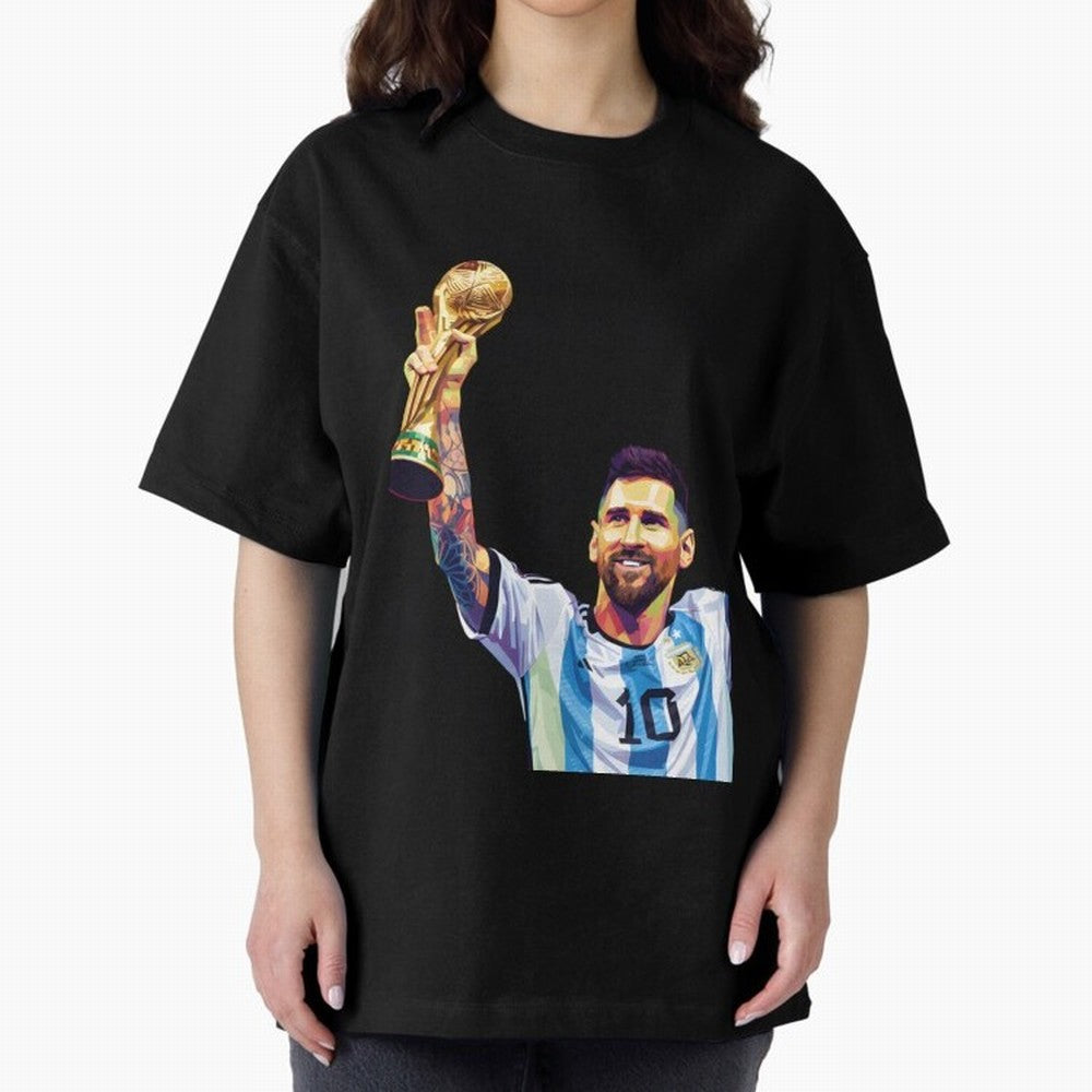 Messi wpap pop art Oversized T-Shirt Show Your Stadium Side during FIFA World Cup 2026 Spirit, Filled with Argentina, Neymar, Haaland and Cristiano Ronaldo, Soccer Culture, Superstar Moments, National Team Dreams and Competitive Fire; Great for