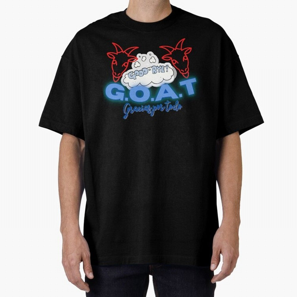 Lionel Messi THANKS GOAT Shirt Oversized T-Shirt Cheer for FIFA World Cup 2026 USA Canada Mexico Inspired by Messi, CR7 and Mbappe, Brazil, Portugal and Argentina Energy, Football Passion, Legendary Performances, Festival Vibes and Supporter