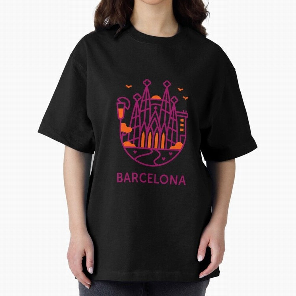 Luggage Barcelona Oversized T-Shirt Bring Trophy Dreams to Global Football Passion for FIFA World Cup 2026 Group Stage, Driven by Cristiano Ronaldo, France and Portugal, Soccer Culture, Superstar Moments, National Team Dreams and Competitive Fire;