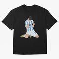 Messi Celebrates Argentina Victory Classic T-Shirt Bring a Champion Mindset to FIFA World Cup 2026 Group Stage for Fans of Mbappe and Neymar and Netherlands, Bringing Champion Mindset, Group Stage Buzz, Knockout Tension and Passionate Fan Culture;