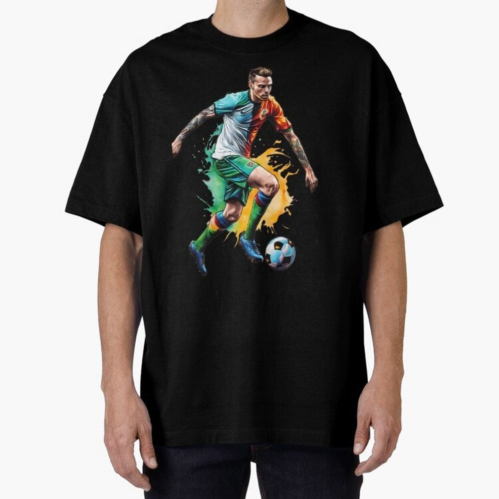 Football Soccer Art Classic T-Shirt Bring Supporter Culture to FIFA World Cup 2026 Group Stage Spirit, Built around France and Portugal, Mbappe and Neymar, Worldwide Fan Energy, Dramatic Goals, Stadium Lights and Championship Celebrations; Made for