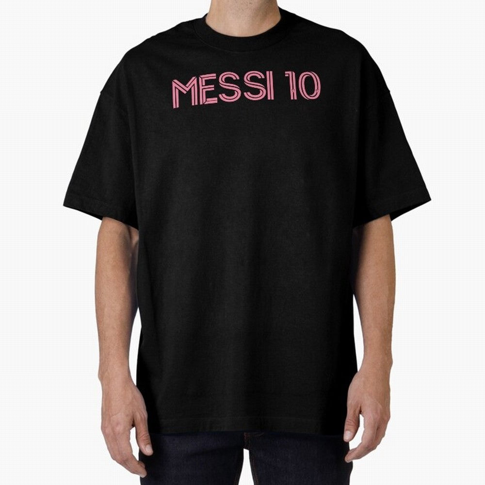 Messi Inter Miami Oversized T-Shirt Bring Legendary Rivalry Energy to Global Football Passion for FIFA World Cup 2026 USA Canada Mexico, Centered on Messi, Neymar and Mbappe, France, Vintage Soccer Flavor, Modern Football Stars, National Flags and
