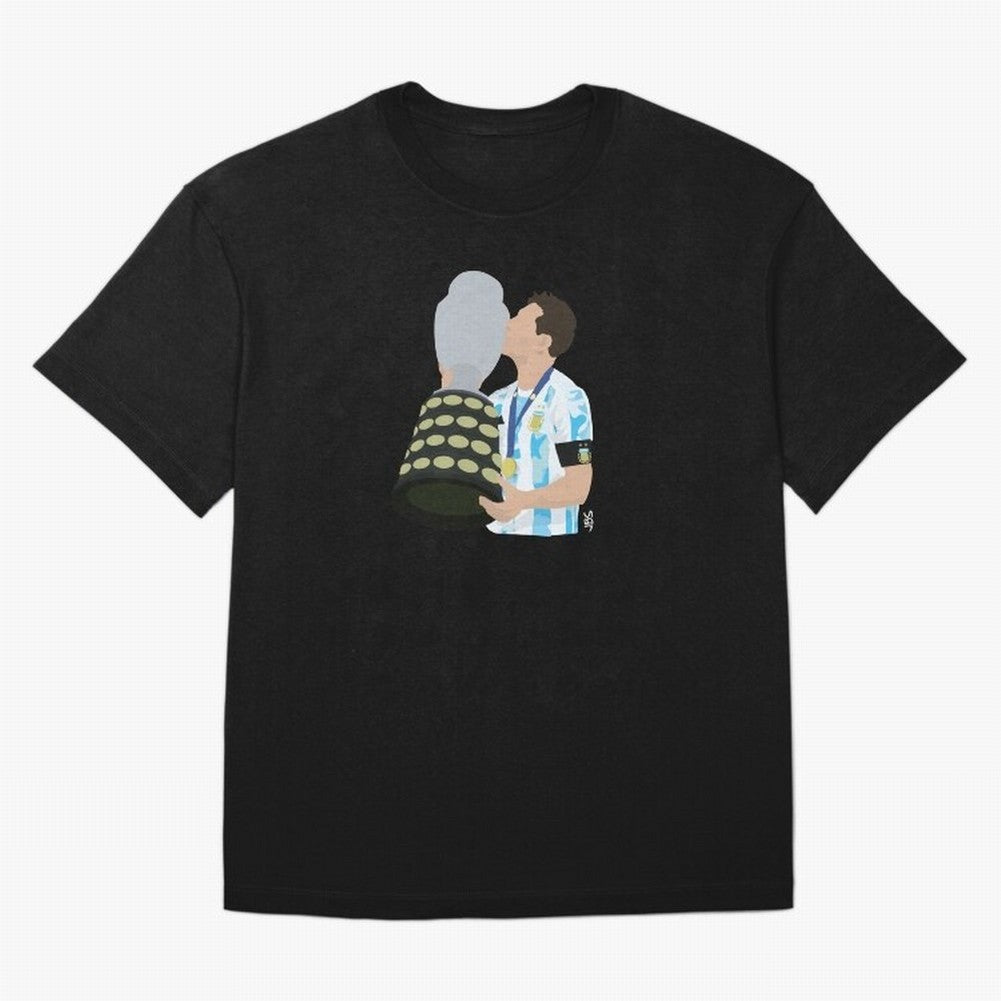 Lionel Messi Champion of America Classic T-Shirt Relive Legendary Nights from Match Day Hype around FIFA World Cup 2026 Group Stage, Messi and Cristiano Ronaldo, Portugal, Spain and Germany, Championship Spirit, Famous Goals, Roaring Crowds and