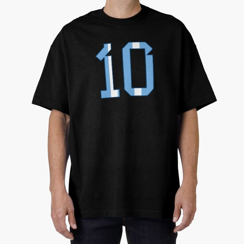 10 - Lionel Messi - Argentina Colours Classic T-Shirt Celebrate Fan Favorites in Match Day Hype around FIFA World Cup 2026 USA Canada Mexico, Neymar, Haaland and Cristiano Ronaldo, Portugal, Spain and Germany, Worldwide Fan Energy, Dramatic Goals,