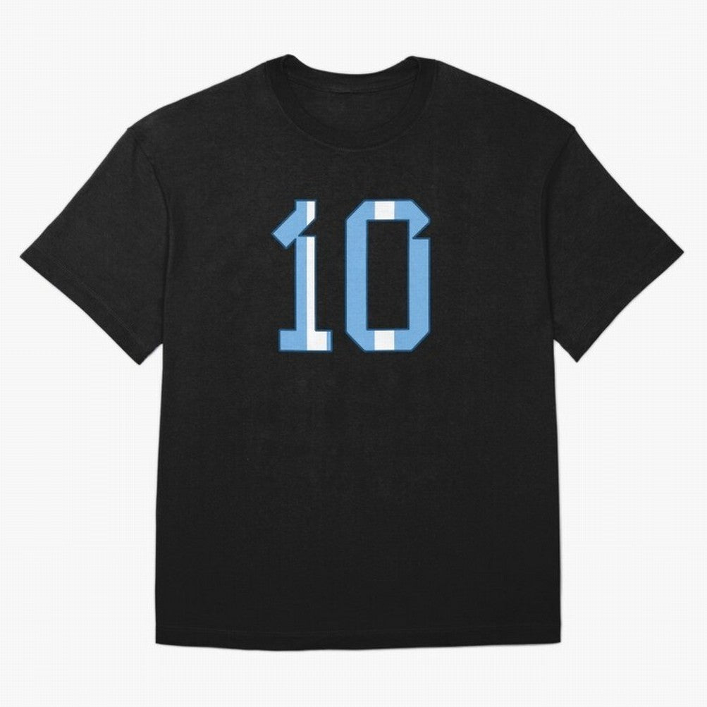 10 - Lionel Messi - Argentina Colours Classic T-Shirt Celebrate Fan Favorites in Match Day Hype around FIFA World Cup 2026 USA Canada Mexico, Neymar, Haaland and Cristiano Ronaldo, Portugal, Spain and Germany, Worldwide Fan Energy, Dramatic Goals,