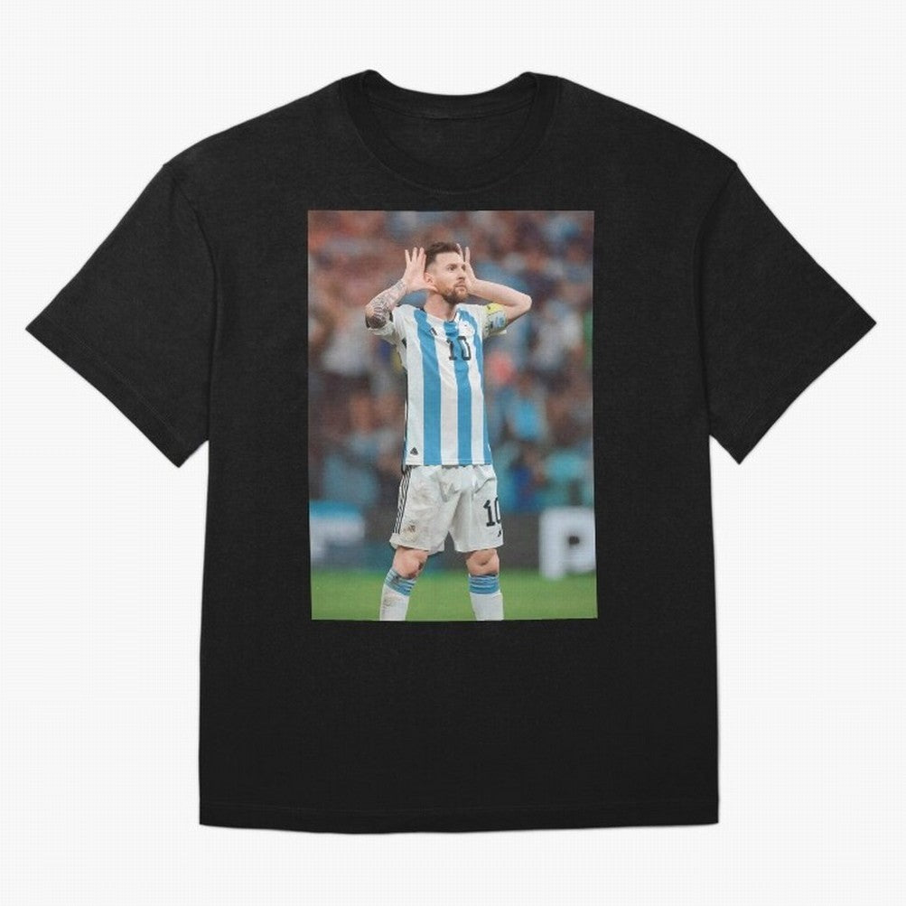 Lionel Messi In Qatar Wolrd Cup Classic T-Shirt Show Up for the Glory of FIFA World Cup 2026 Group Stage Connected to Messi, CR7 and Mbappe, Netherlands Energy, Classic Soccer Heritage, Championship Pressure, Fan Loyalty and International Pride;