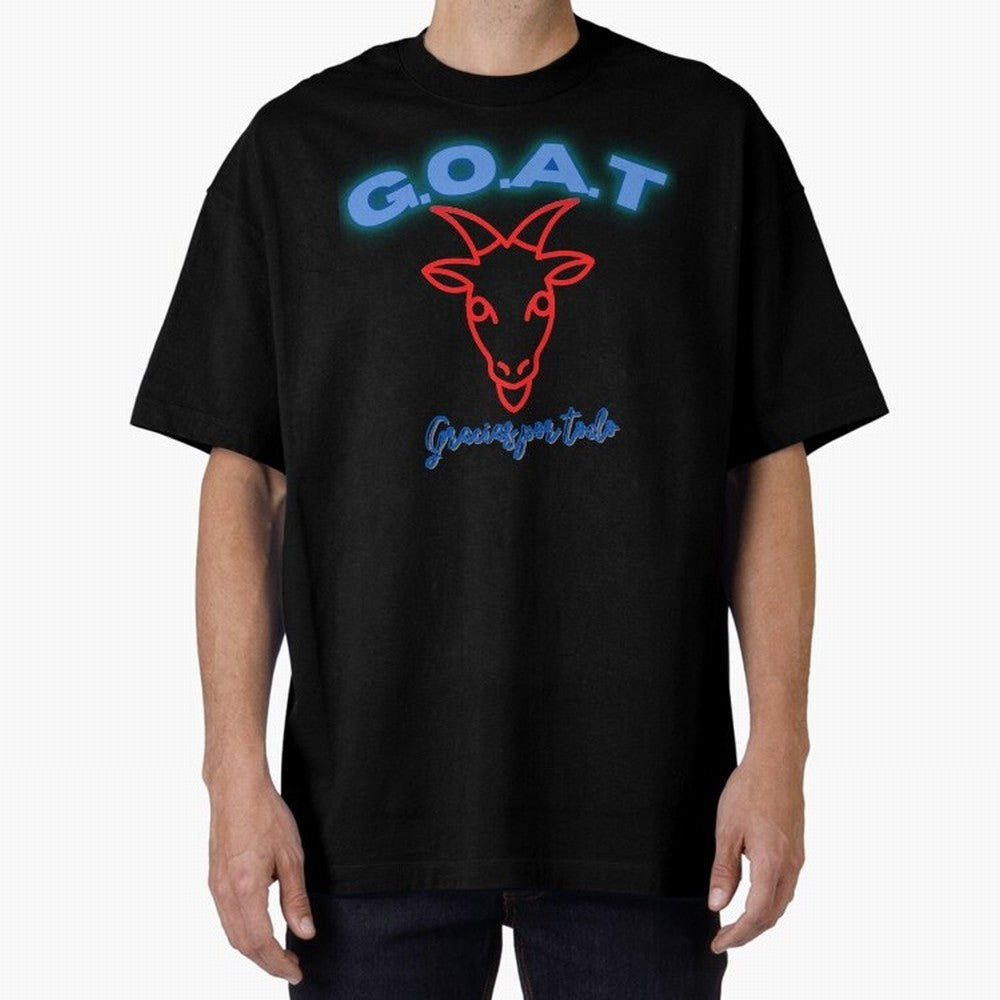 Lionel Messi THANKS GOAT Shirt Oversized T-Shirt Feel International Energy from Global Football Passion for FIFA World Cup 2026 Group Stage, Highlighting Messi, Neymar and Mbappe, Brazil, Champion Mindset, Group Stage Buzz, Knockout Tension and