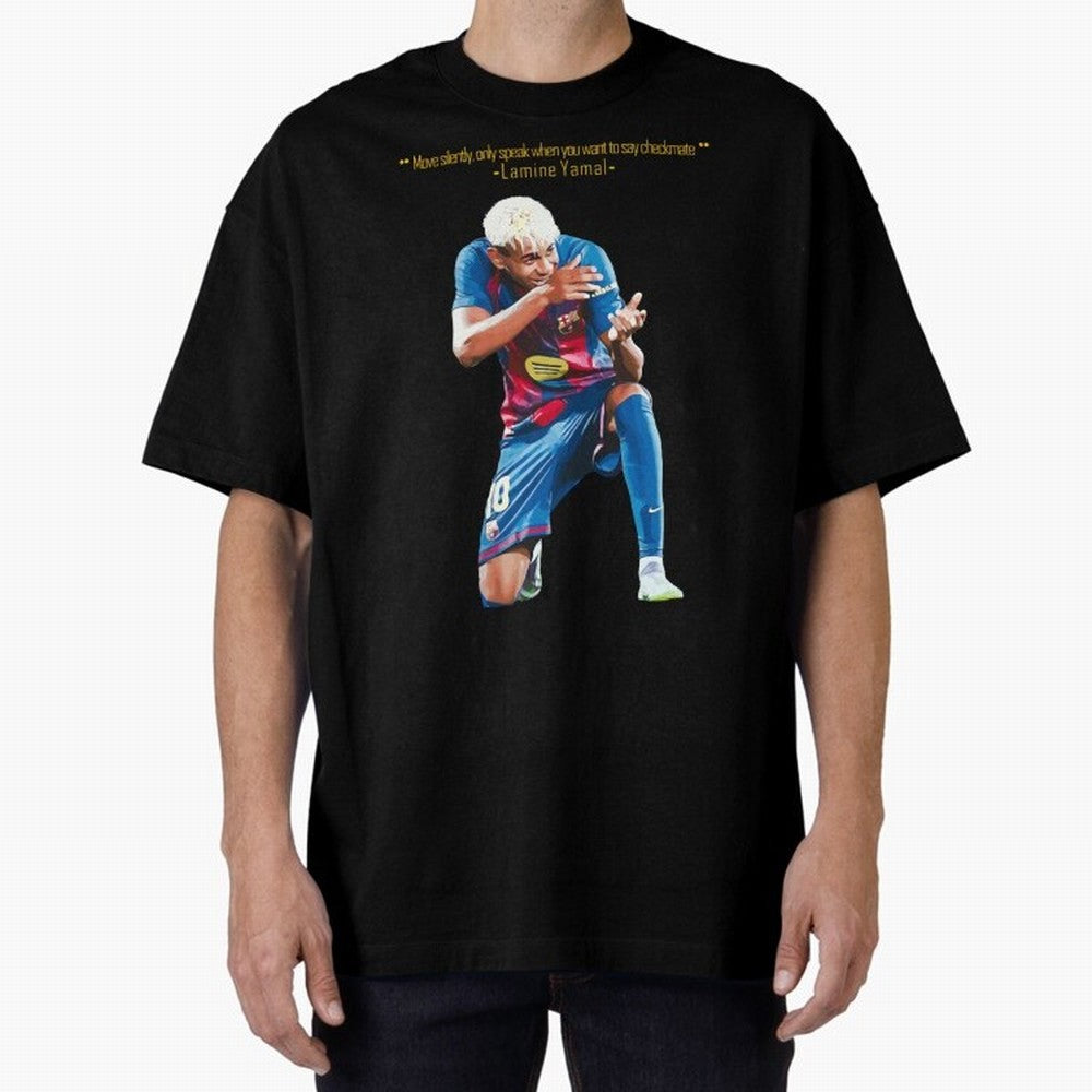 Move Silently Only Speak When You Want To Say Checkmate Lamine Yamal Classic T-Shirt Make the Season About Global Football Passion for FIFA World Cup 2026 Group Stage, with Cristiano Ronaldo, Haaland and CR7, Argentina and Brazil, Global Supporter