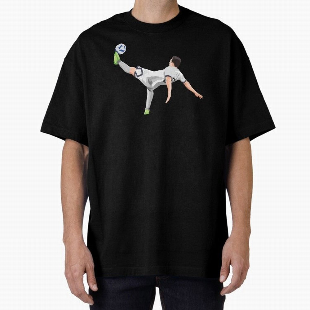 Messi Bicycle Kick Oversized T-Shirt Bring Legendary Rivalry Energy to FIFA World Cup 2026 USA Canada Mexico Spirit, Connected to France, Haaland and Mbappe, Match Day Excitement, Supporter Culture, Golden Goals and Global Football Passion; Made